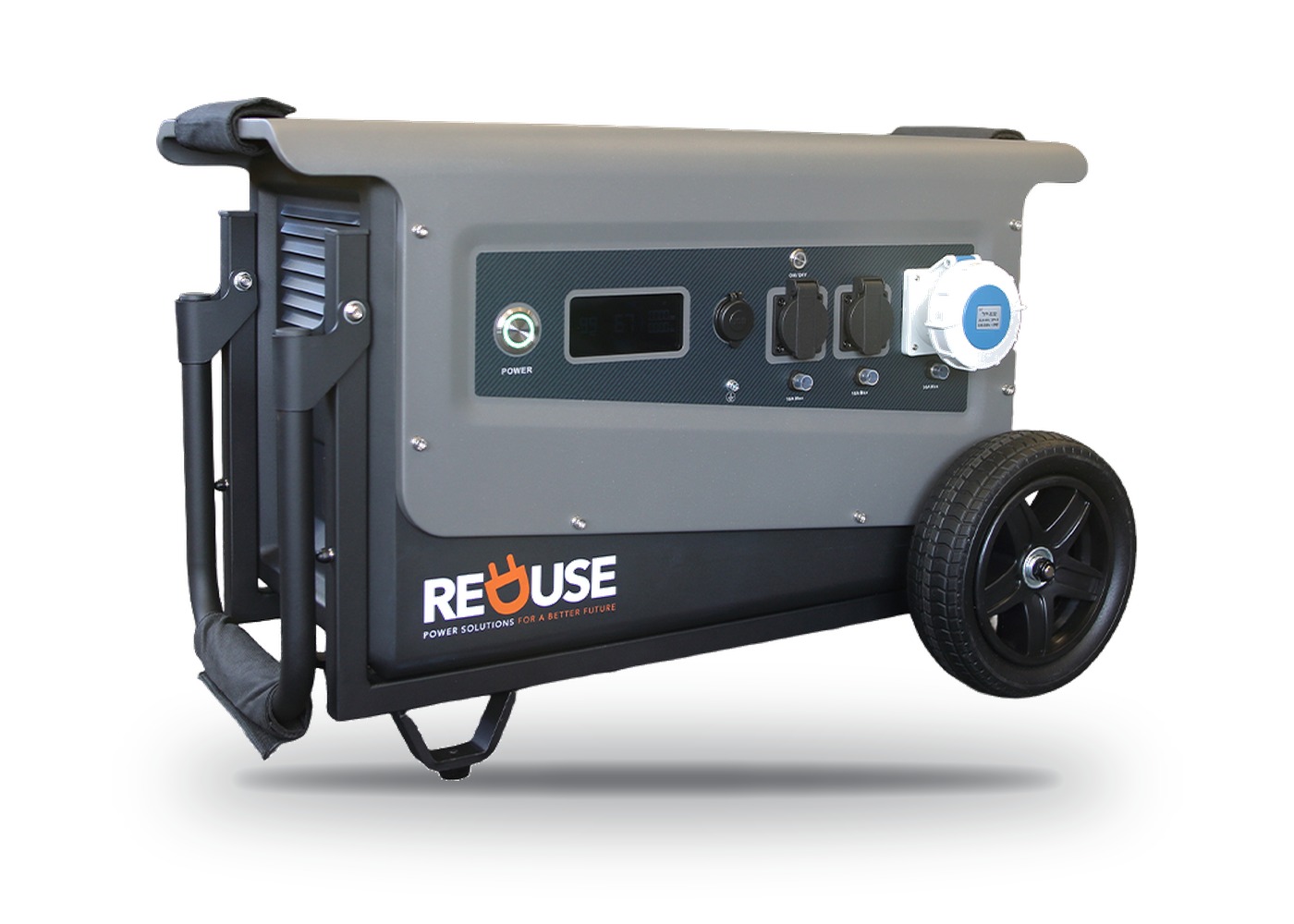Reduse CleanCore 5000 Power Station sedd framifrån med display och uttagspanel